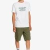 Quiksilver FEEDING LINE - T-shirt Imprimé - White -Quiksilver Soldes b24ed35b9ae74a4fa666ece39dc1dd97