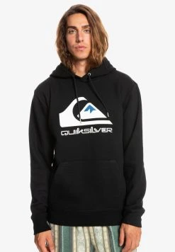 Quiksilver BIG LOGO HOODIE - Sweat à Capuche - Black -Quiksilver Soldes b2a99b3d8d5e42a3b53ad67ccc30a4f5