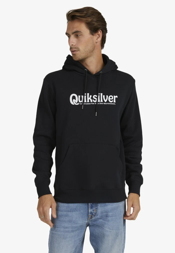 Quiksilver WORD PROMO YOUNG - Sweat à Capuche - Black 5 Quiksilver WORD PROMO YOUNG - Sweat à Capuche - Black – Image 3