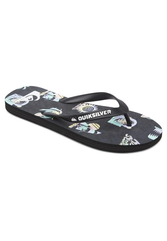 Quiksilver MOLOKAI ISLAND - Tongs - Black/grey/black 4 Quiksilver MOLOKAI ISLAND - Tongs - Black/grey/black – Image 2