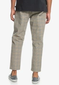 Quiksilver Pantalon Classique - Oatmeal Houndstooth Plaid -Quiksilver Soldes b57be34d41b343d9b5b92f08a26495c8