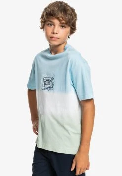 Quiksilver SLOW DIVE YOUTH - T-shirt Imprimé - Airy Blue Ombre Dye -Quiksilver Soldes b59efe8d69cc4169884e24782943c212