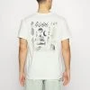 Quiksilver TRAIL MAP TEES - T-shirt Imprimé - Snow White -Quiksilver Soldes b769de536c1542a5a1f79073a86d25bd