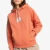 Quiksilver FRAU - Sweat à Capuche - Orange -Quiksilver Soldes b9661ac033ec4e869e33654d9257bbda