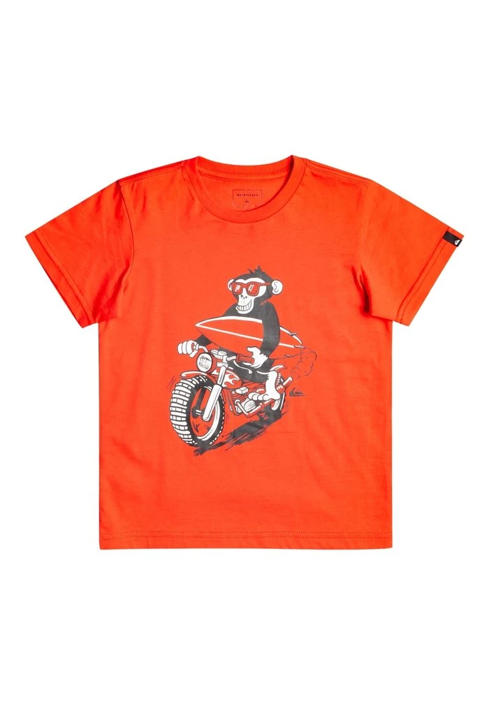 PRIMATES MOTOR - T-shirt imprimé - cherry tomato Quiksilver PRIMATES MOTOR - T-shirt Imprimé - Cherry Tomato -Quiksilver Soldes ba081593652b4ec2a0511546b2d9f3b6