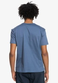 Quiksilver ESSENTIALS - T-shirt Basique - Blue Indigo -Quiksilver Soldes bba21404dc2c49afbf8da25405ac89bb