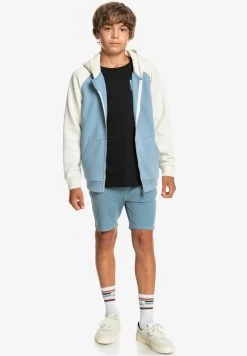Quiksilver EASY DAY ZIP YOUTH - Sweat à Capuche Zippé - Faded Denim
