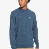 Quiksilver Sweatshirt - Insignia Blue Spacedye -Quiksilver Soldes bbc82f3c654c4835bd09384a6adcc18e