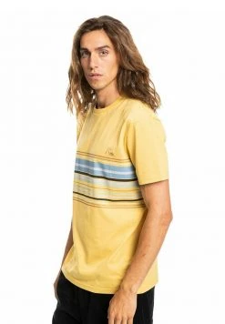 Quiksilver RYTHMIC STRIPE - T-shirt Imprimé - Rattan -Quiksilver Soldes bc421837484d44ff937e54e2034c329f