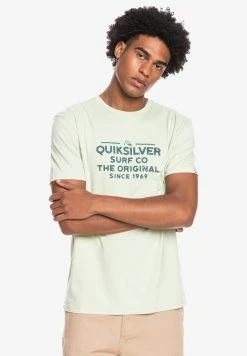 Quiksilver FEEDING LINE MANCHES COURTES - T-shirt Imprimé - Celendine