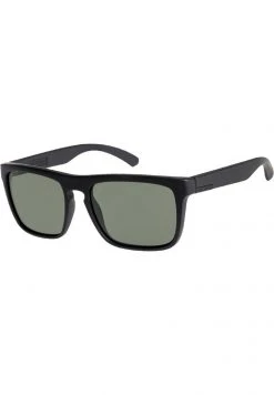 Quiksilver THE FERRIS PREMIUM - Lunettes De Soleil - Matte Black/mineral Glass Gree