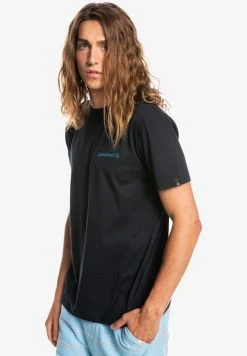 Quiksilver RESIN TINT - T-shirt Imprimé - Black -Quiksilver Soldes c19b6f427d9b4e48816ab5f42b1bcdc9