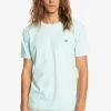 Quiksilver ESSENTIALS - T-shirt Basique - Blue Glass -Quiksilver Soldes c2230f56092141bbb2ae43a2081ad343