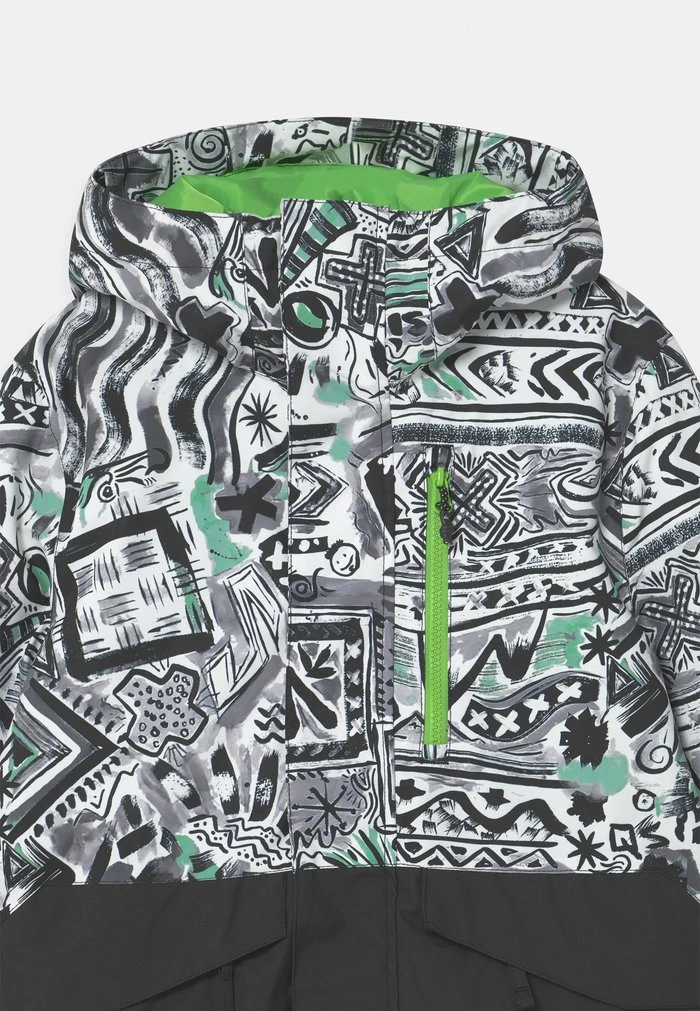 MISSION PRINTED BLOCK YOUTH UNISEX - Veste de snowboard - black/white Quiksilver MISSION PRINTED BLOCK YOUTH UNISEX - Veste De Snowboard - Black/white -Quiksilver Soldes c24ac0dd6dd34e5ea123f84b88ae4591