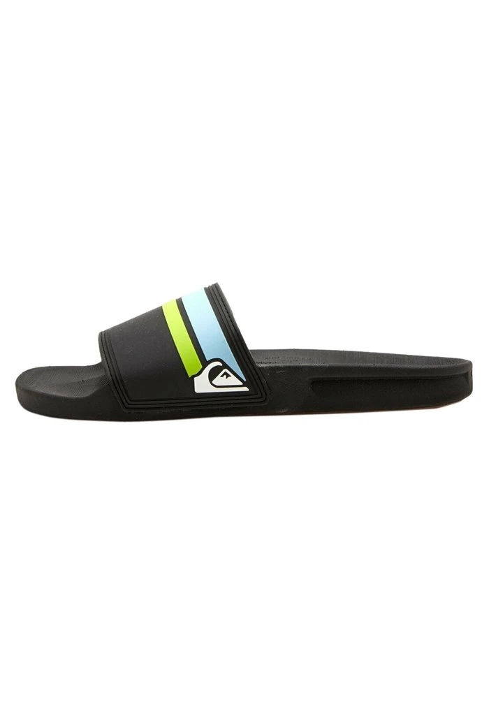 Quiksilver RIVI SLIDE - Sandales De Bain - Black/orange/blue 3 Quiksilver RIVI SLIDE - Sandales De Bain - Black/orange/blue