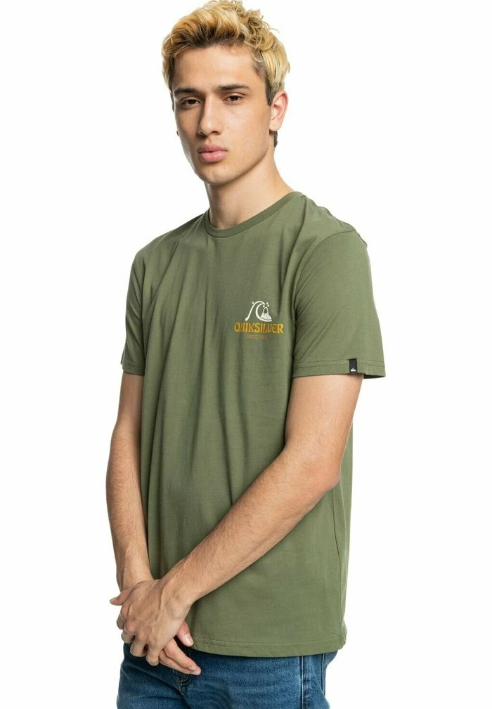 DREAM VOUCHER - T-shirt imprimé - green Quiksilver DREAM VOUCHER - T-shirt Imprimé - Green -Quiksilver Soldes c40819a76646418197a8d8fda30a2381