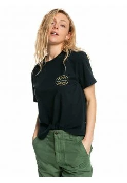 Quiksilver MANCHES COURTES - T-shirt Imprimé - Black -Quiksilver Soldes c505c0e6944e4c89816f3fe50a5fc5b7
