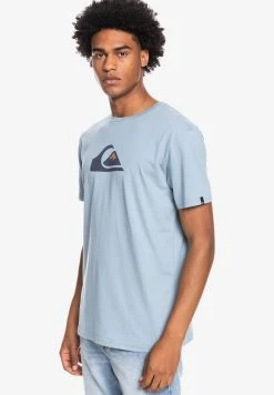 Quiksilver COMP LOGO SS - T-shirt Imprimé - Faded Denim -Quiksilver Soldes c5062f7af05f4182b3871f576c052f80
