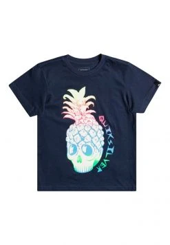 Quiksilver GOLDEN PINEAPPLE - T-shirt Imprimé - Navy Blazer