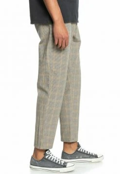 Quiksilver Pantalon Classique - Oatmeal Houndstooth Plaid -Quiksilver Soldes c751b96812f4435f9984d1d17e6be599