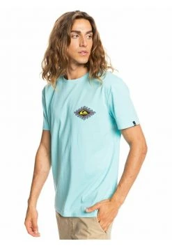 Quiksilver MYTHIC LIMITS - T-shirt Imprimé - Blue -Quiksilver Soldes c9b589d6b2a24e119450cc8762f24bd9