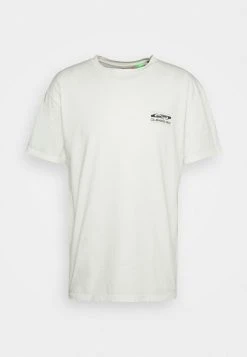 Quiksilver TRAIL MAP TEES - T-shirt Imprimé - Snow White -Quiksilver Soldes cac713200f644e72bc19f468c309dba5