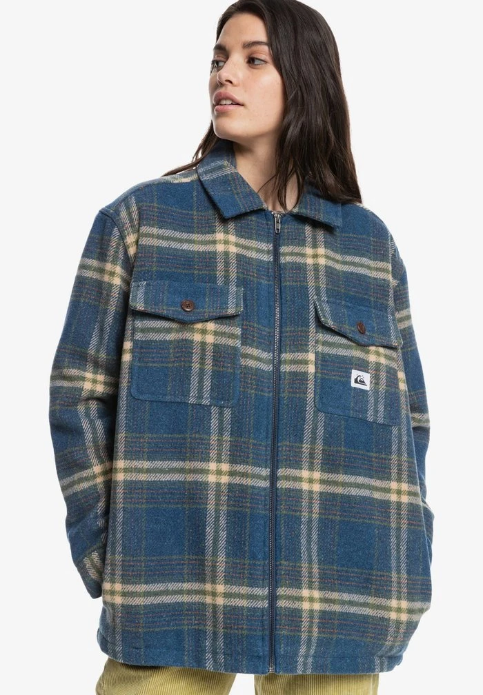 Quiksilver SOFT MOOD - Veste Mi-saison - Dark Denim Soft Mood Check 3 Quiksilver SOFT MOOD - Veste Mi-saison - Dark Denim Soft Mood Check