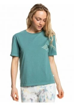 Quiksilver STANDARD - T-shirt Imprimé - Sea Pine