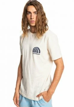 Quiksilver T-shirt Imprimé - Antique White Heather -Quiksilver Soldes ce0bb6fced1943719b29cf8a8af1d1bf