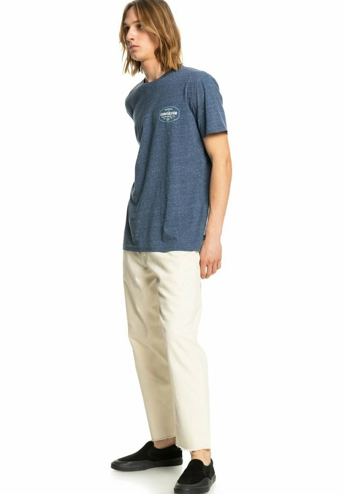 Quiksilver LOOSE HANDS - T-shirt Imprimé - Insignia Blue Heather 4 Quiksilver LOOSE HANDS - T-shirt Imprimé - Insignia Blue Heather – Image 2
