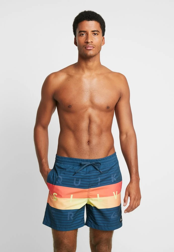 Quiksilver WORD BLOCK VOLLEY 17 - Short De Bain - Majolica Blue 3 Quiksilver WORD BLOCK VOLLEY 17 - Short De Bain - Majolica Blue