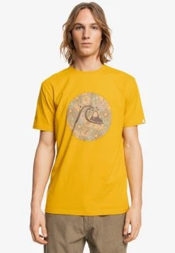 Quiksilver JUNGLE BOOGIE - T-shirt Imprimé - Nugget Gold