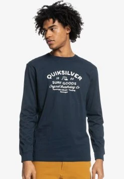 Quiksilver CLOSED TION - T-shirt à Manches Longues - Navy Blazer