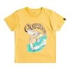 Quiksilver SHARK SMILE - T-shirt Imprimé - Yellow -Quiksilver Soldes d32ca21b035f427fbbfa434e41bcb372