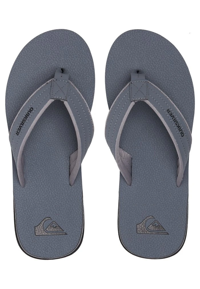 Quiksilver CARVER - Tongs - Grey Black Grey 4 Quiksilver CARVER - Tongs - Grey Black Grey – Image 2