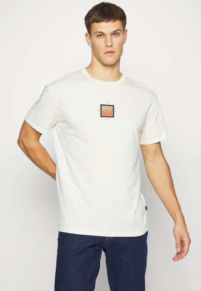 Quiksilver MOUNTAIN RISE TEES - T-shirt Imprimé - Antique White 3 Quiksilver MOUNTAIN RISE TEES - T-shirt Imprimé - Antique White