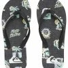 Quiksilver MOLOKAI ISLAND - Tongs - Black/grey/black