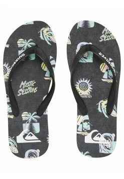Quiksilver MOLOKAI ISLAND - Tongs - Black/grey/black
