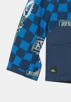 Quiksilver MISSION PRINTED BLOCK YOUTH UNISEX - Veste De Snowboard - French Blue Retro -Quiksilver Soldes d5a6ba41d56e4ffe8953785df9e0756e