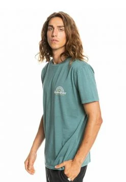 Quiksilver RAINBOW VALLEY - T-shirt Imprimé - Sea Pine -Quiksilver Soldes d5db123f1c824def98840472673cbb7b