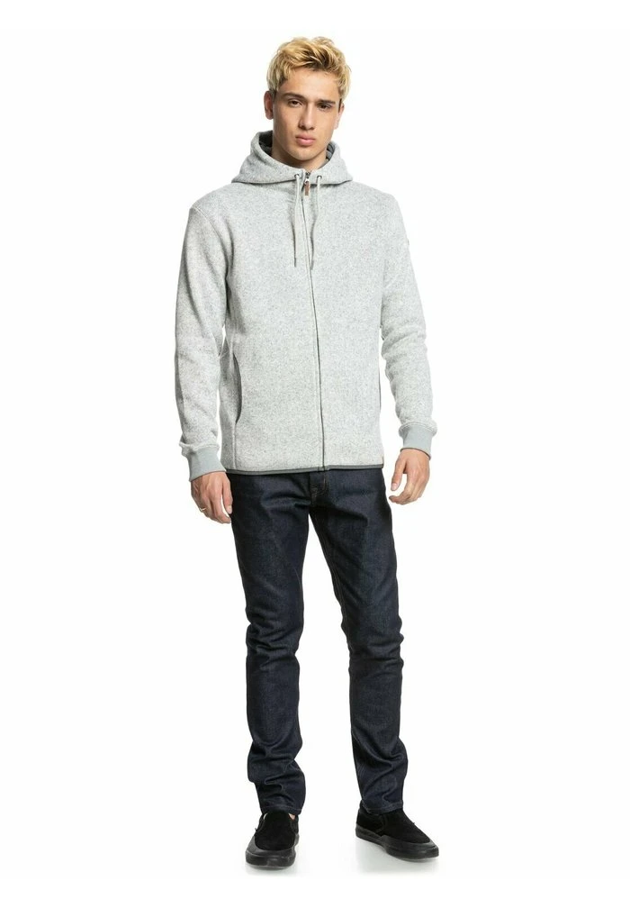 Quiksilver KELLER - Sweat à Capuche Zippé - Light Grey Heather 4 Quiksilver KELLER - Sweat à Capuche Zippé - Light Grey Heather – Image 2