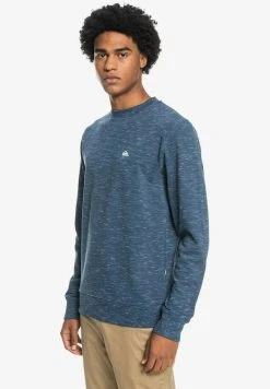 Quiksilver Sweatshirt - Insignia Blue Spacedye -Quiksilver Soldes d86a64e09a7341bb9afdc9d677a89de5