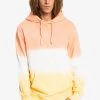 Quiksilver OMBRE DYE HOOD - Sweat à Capuche - Peach Pink Ombre Dye -Quiksilver Soldes d89a69ff1f6f4c4caf460b7d97a2cc27
