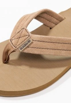 Quiksilver CARVER - Tongs - Brown -Quiksilver Soldes d89be843422149ebb5445304b6c91d95