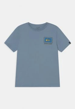 Quiksilver RADICAL ROOTS SS YTH - T-shirt Imprimé - Light Blue