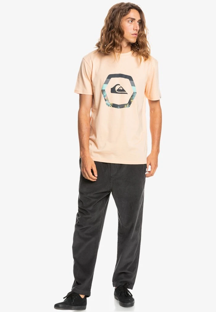 Quiksilver UP RISE - T-shirt Imprimé - Almond Cream 4 Quiksilver UP RISE - T-shirt Imprimé - Almond Cream – Image 2