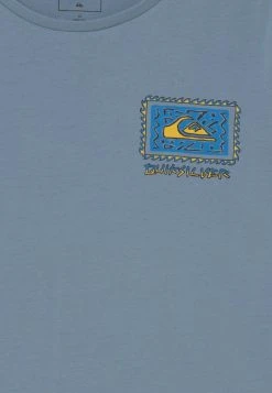 Quiksilver RADICAL ROOTS SS YTH - T-shirt Imprimé - Light Blue -Quiksilver Soldes db56e441102d475ab585b6706788f836