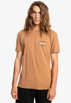 Quiksilver STIR IT UP MANCHES COURTES POUR EQYZ - T-shirt Imprimé - Chipmunk