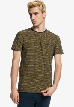 Quiksilver KENTIN - T-shirt Imprimé - Nugget Gold Kentin