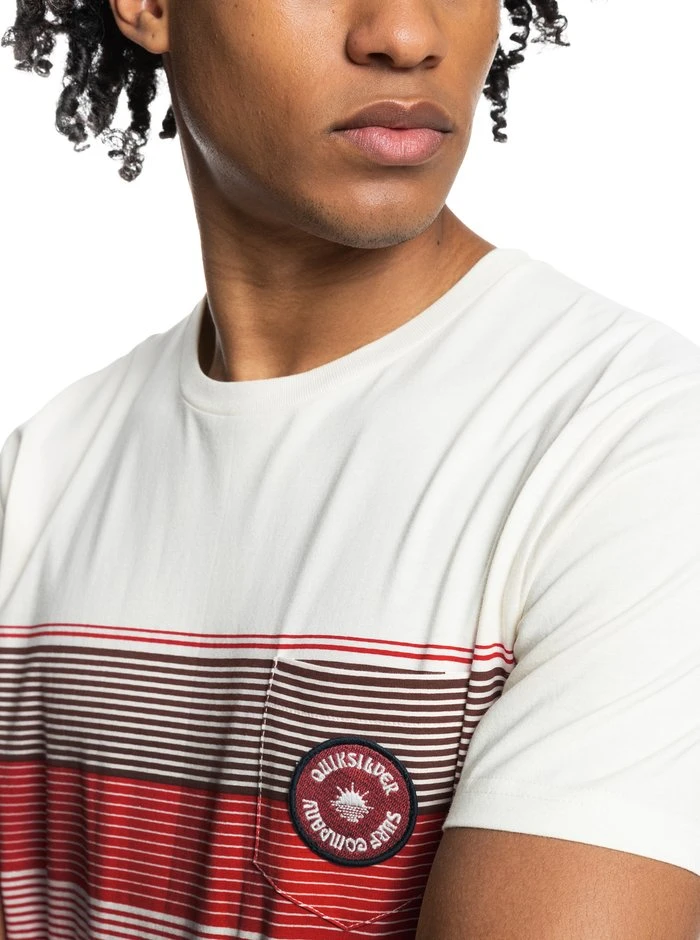 Quiksilver NEW STRIPES - T-shirt Imprimé - Antique White 6 Quiksilver NEW STRIPES - T-shirt Imprimé - Antique White – Image 4
